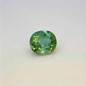 Loose Green Tourmaline 1.15ct Oval Natural Gemstone Jewelry Making Supply